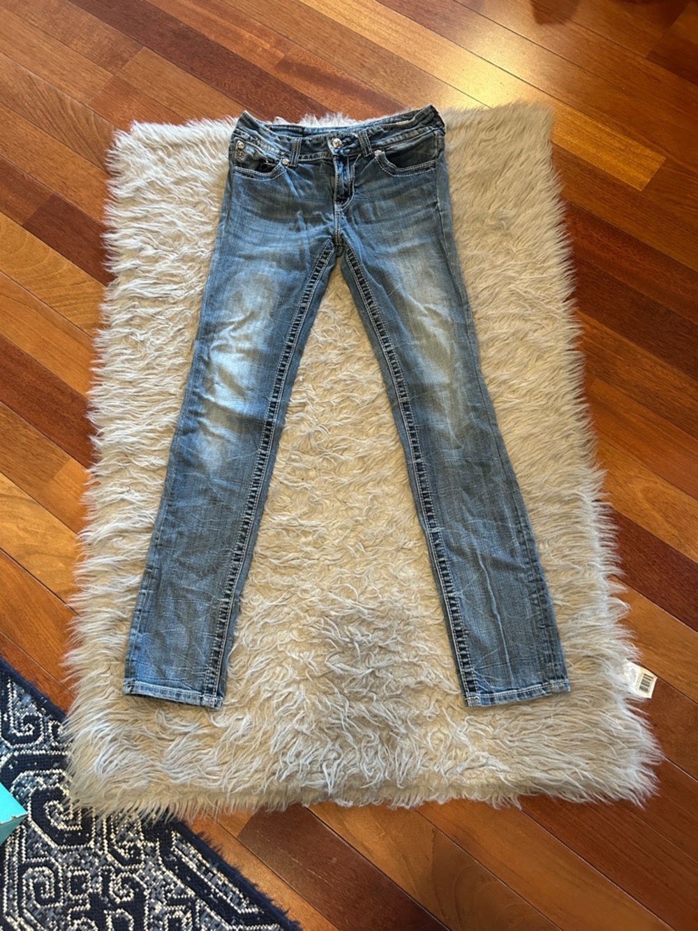 Miss me Skinny Blue Women's‎ Blue Embellished jeans Size 29